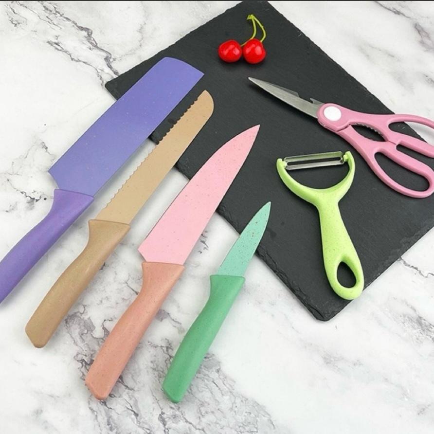 Kit Set De Cuchillos Cocina 6 Pcs